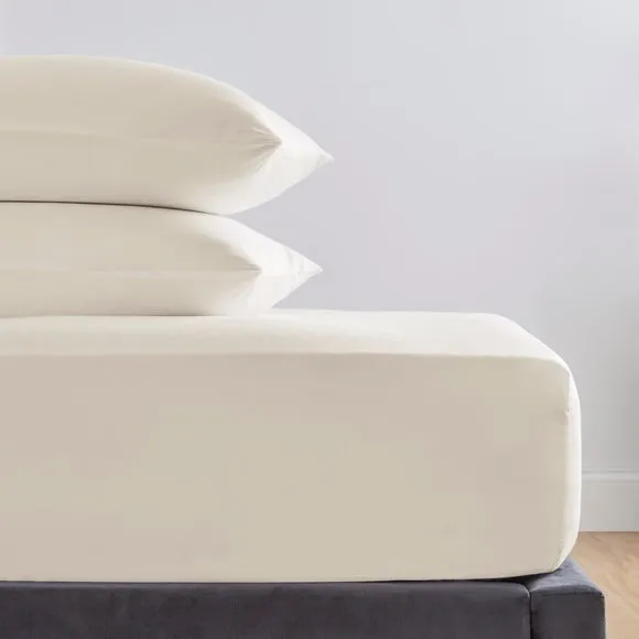 Hotel 400 Thread Count 100% Cotton Sateen Fitted Sheet 2