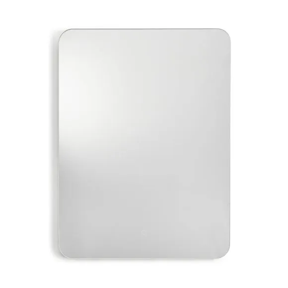 Curved Corner Rectangle Light Up Wall Mirror 3