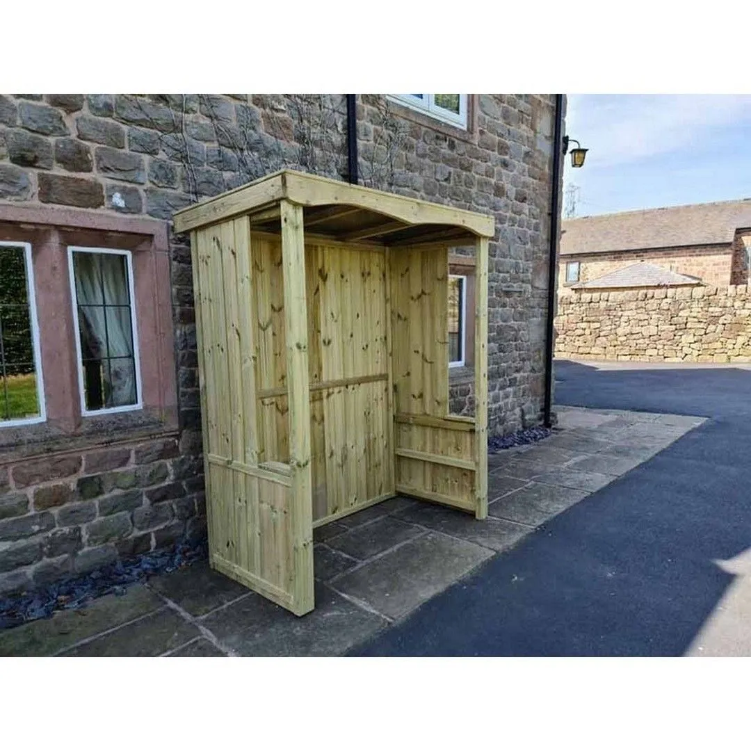 Churnet Valley Garden Furniture Ltd Large Poly Smoking Vaping Outdoor Shelter - Min. Assembly Required in Brown 3