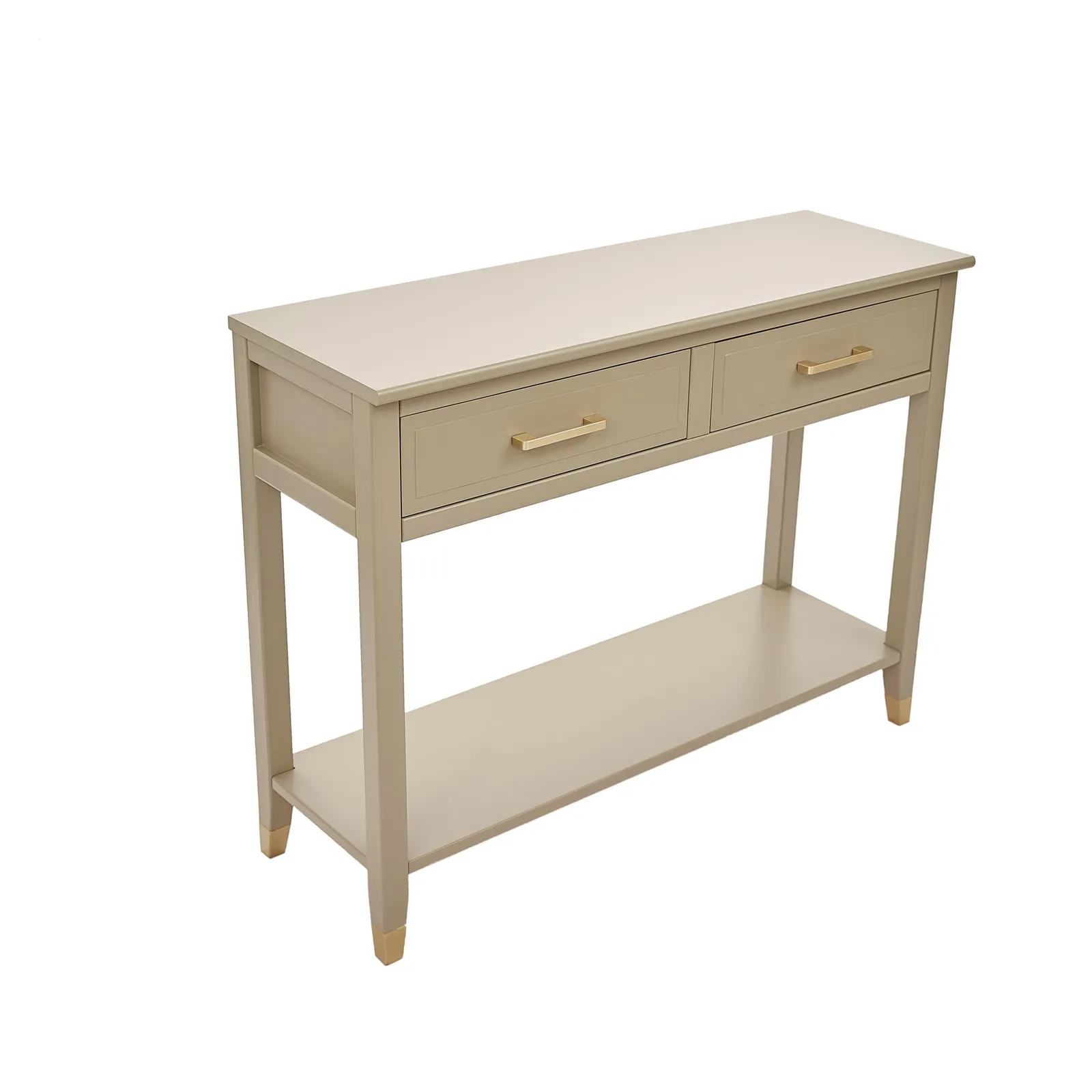 Cabinet Bits Palazzi 2 Drawer Console Table in Light Beige 4