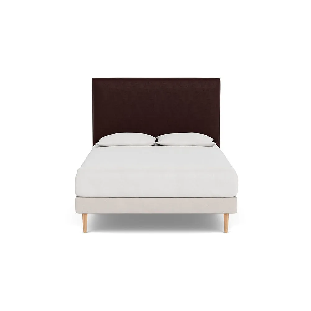 Heal's Newman Headboard King Smart Luxe Velvet Acorn 1