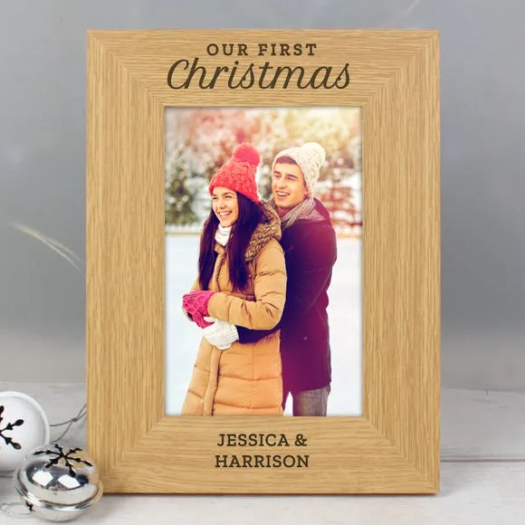 Personalised Our First Christmas Photo Frame 2