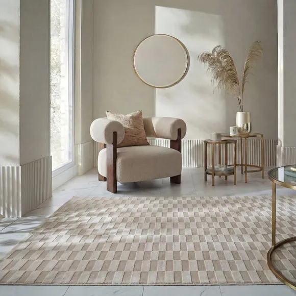 Mira Checkerboard Washable Rug 1