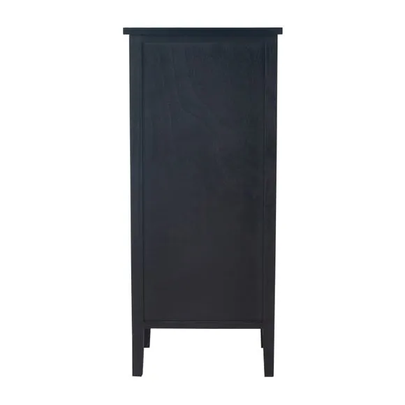 Pacific Chelmsford 5 Drawer Chest, Black Painted Pine 4
