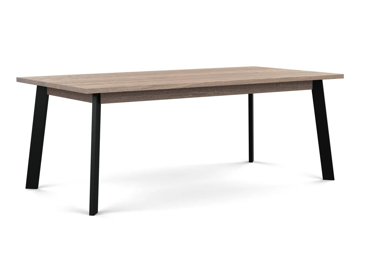 Heal's Nova Extending Dining Table Grey Oiled Oak L200 + 50cm x2 1