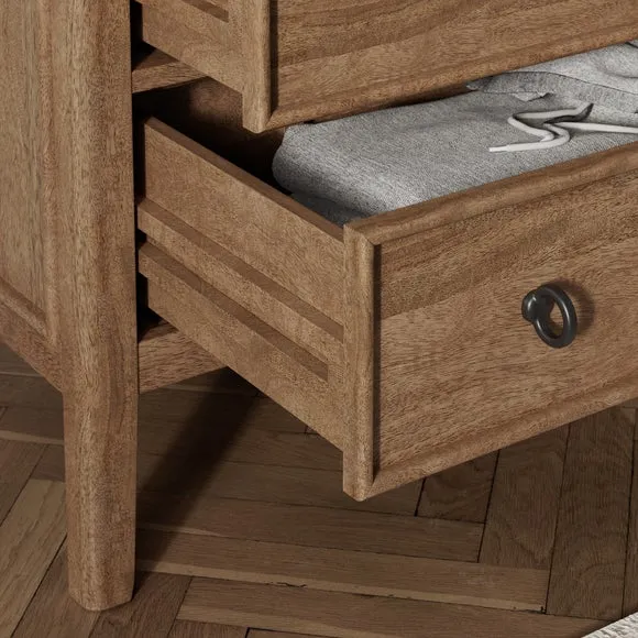 Portland 3 Drawer Chest, Mango Wood 4
