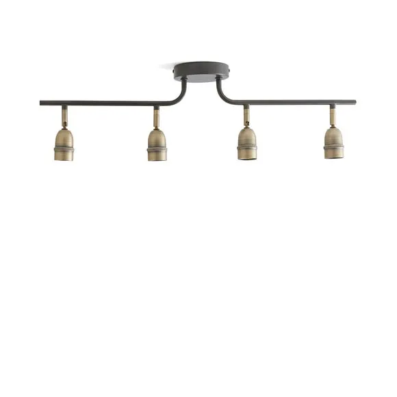 Marsden Industrial 4 Light Semi Flush Spotlight Bar 6