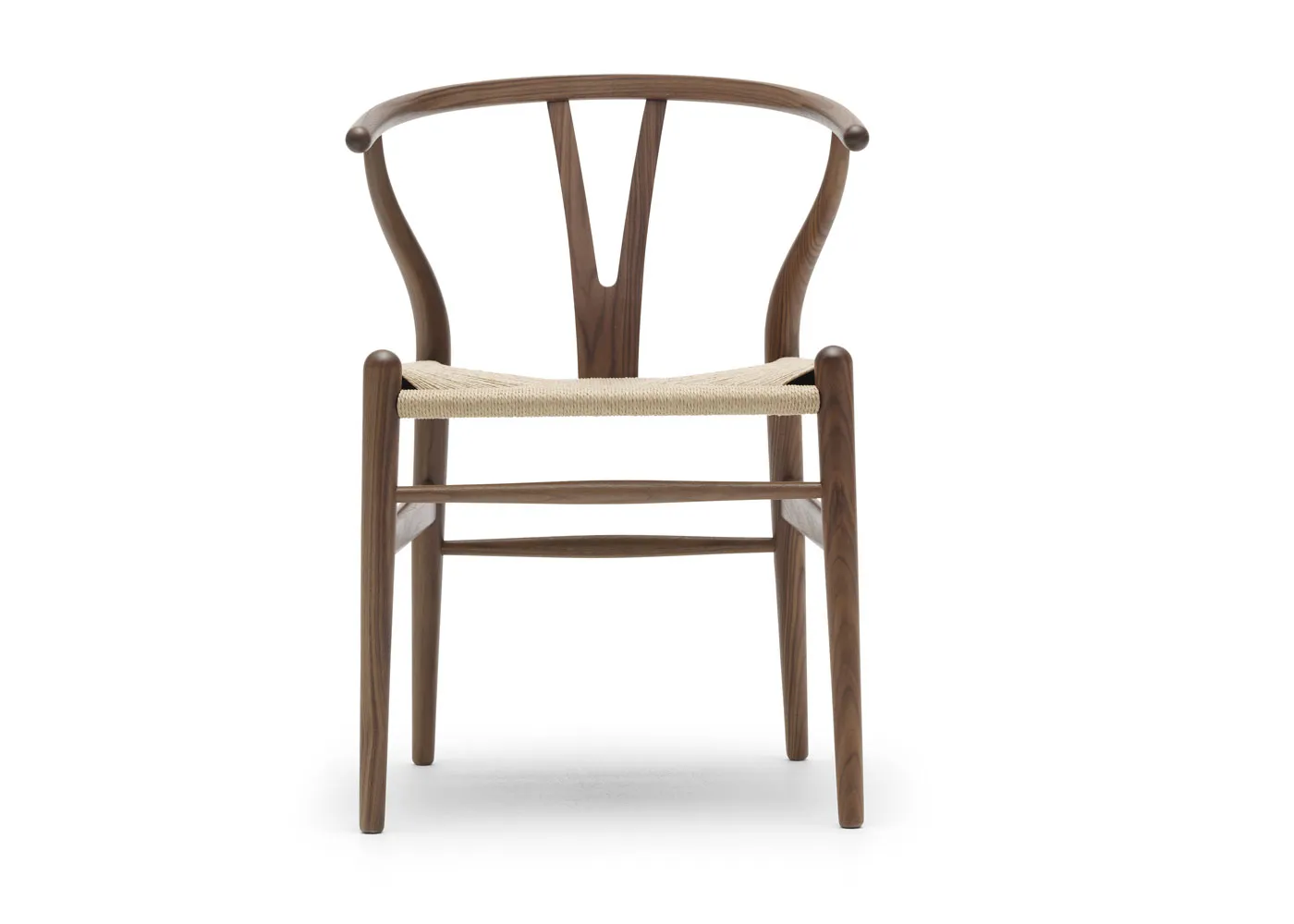 Carl Hansen & Son Wishbone Chair CH24 Oiled Walnut Frame Natural Paper Cord Seat 1