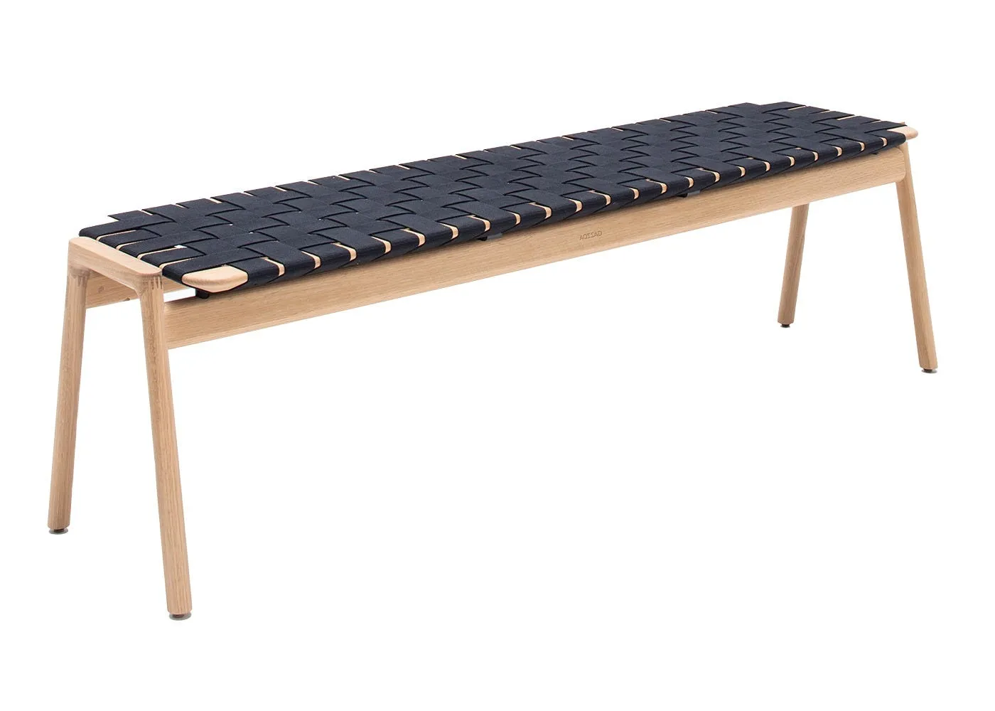 Gazzda Klupa Bench 160cm with Black Webbing