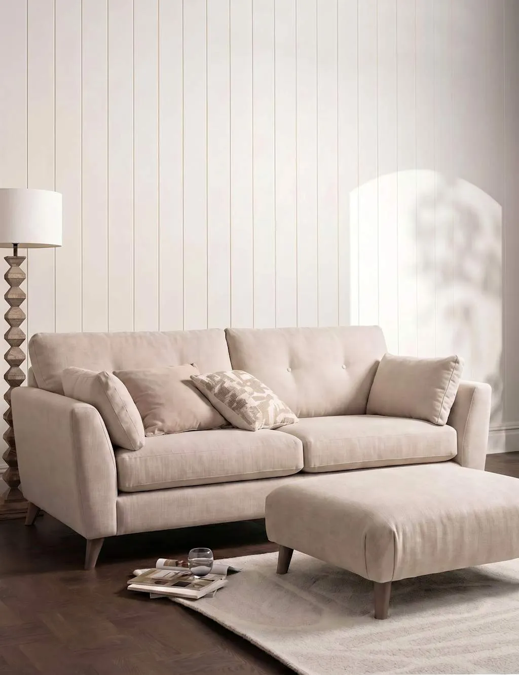 BARKER AND STONEHOUSE Ellis Footstool Natural