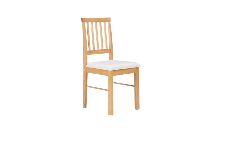 Birlea Pair of Solid Wood chairs in Oak finish in Brown 3