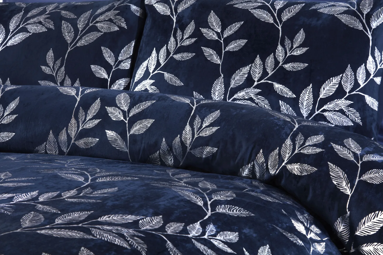 Rapport Home Como Polycotton Duvet Cover Set with Pillowcase in Navy 2