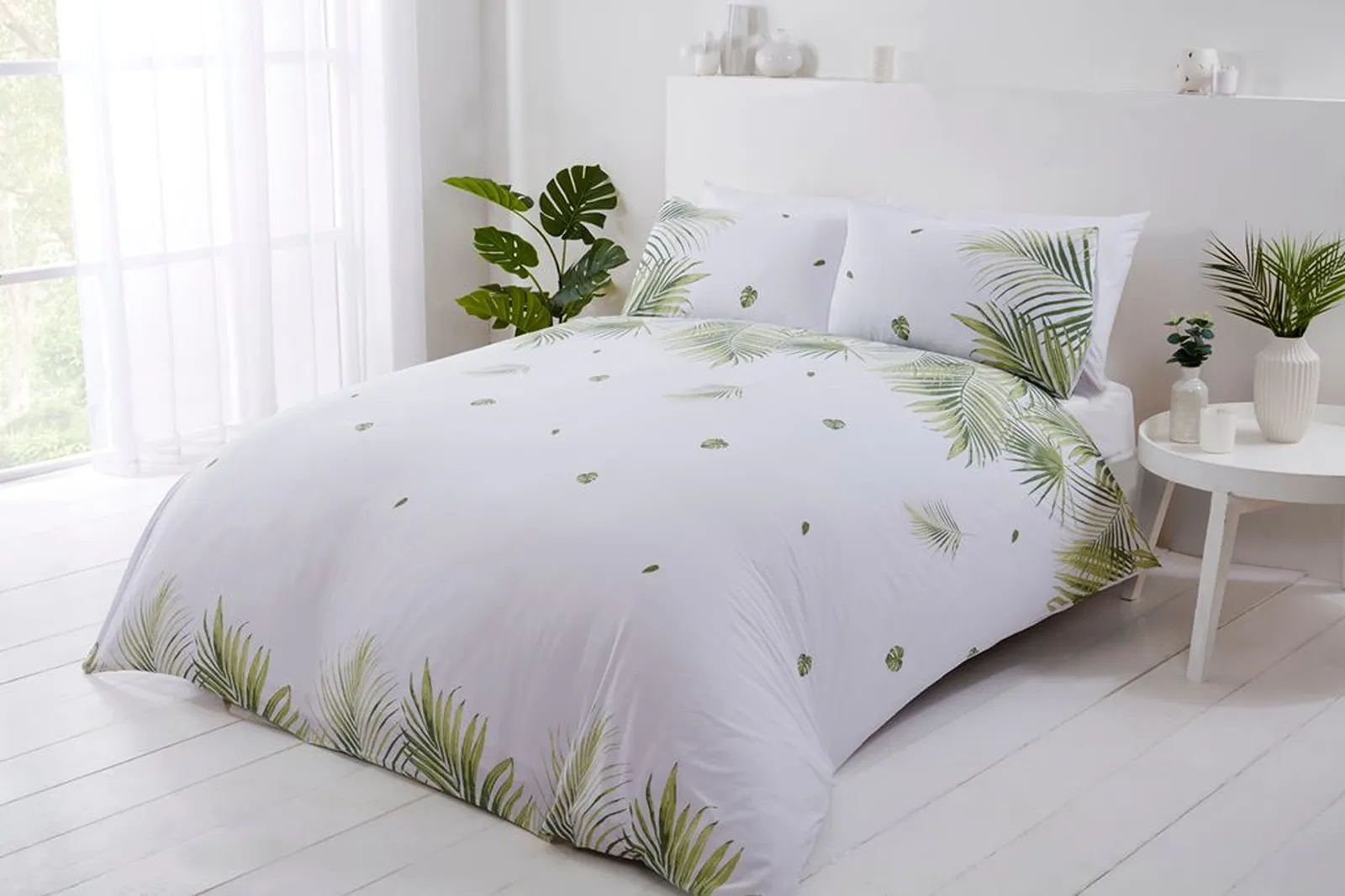 Rapport Home PH Tropics Polycotton Duvet Cover Set With Pillowcase in Green 3