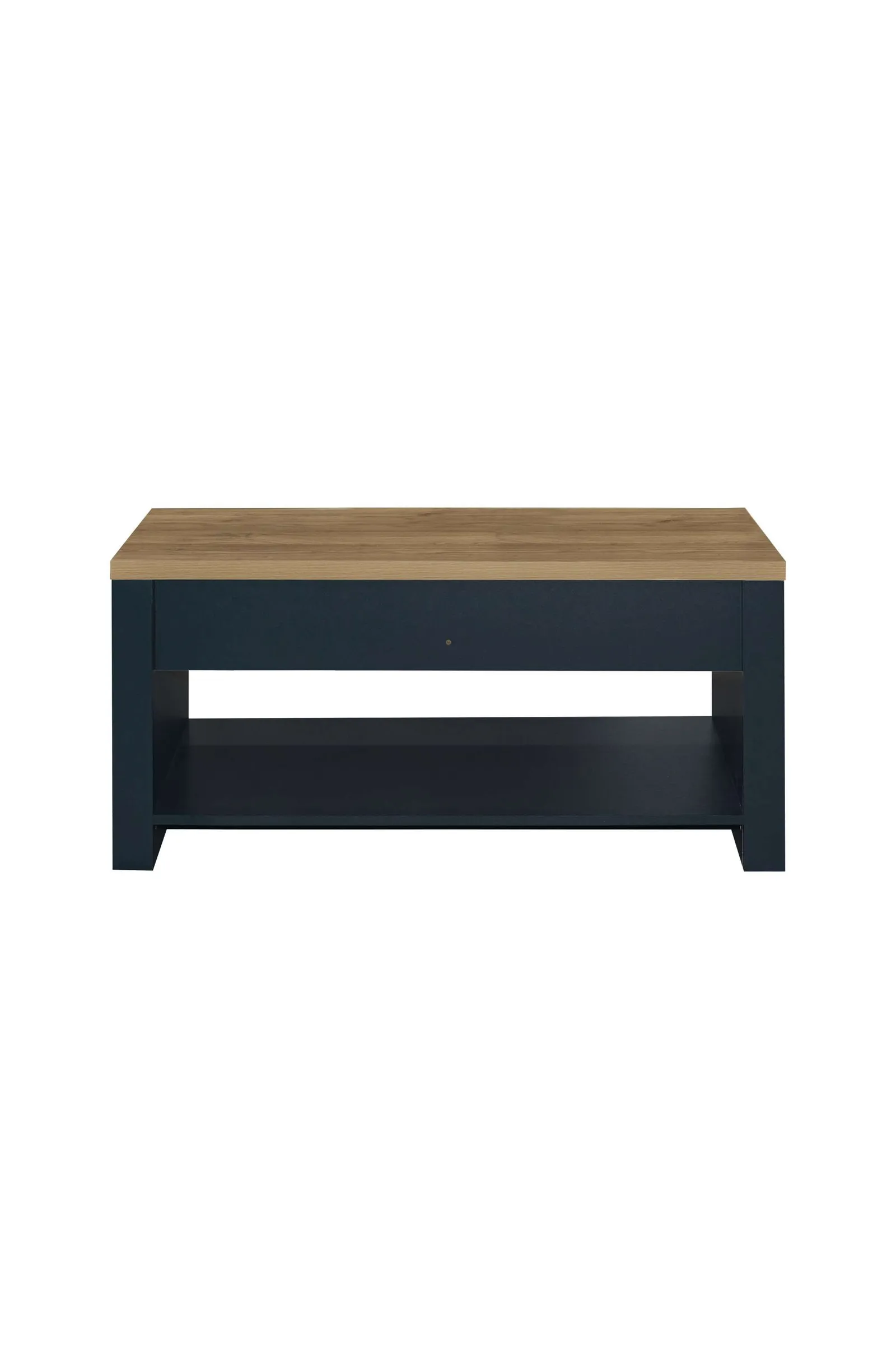 Birlea Coffee Table Blue & Oak Highgate 2 Drawer Farmhouse Shabby Chic 6