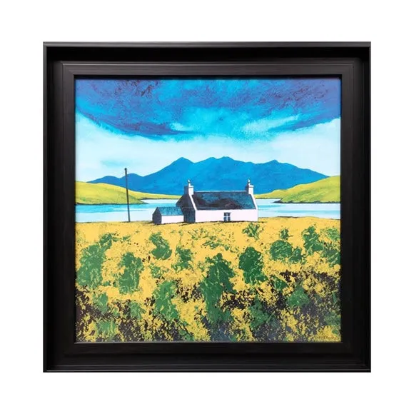 Loch Erisort Spring by Anthony Barber Framed Canvas 3