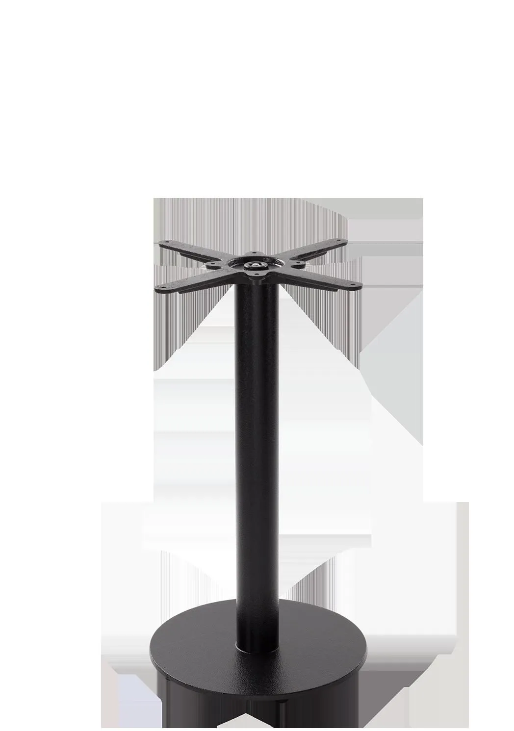 netfurniture Black Cast Iron Round Table Base - Small - Height - 730 mm