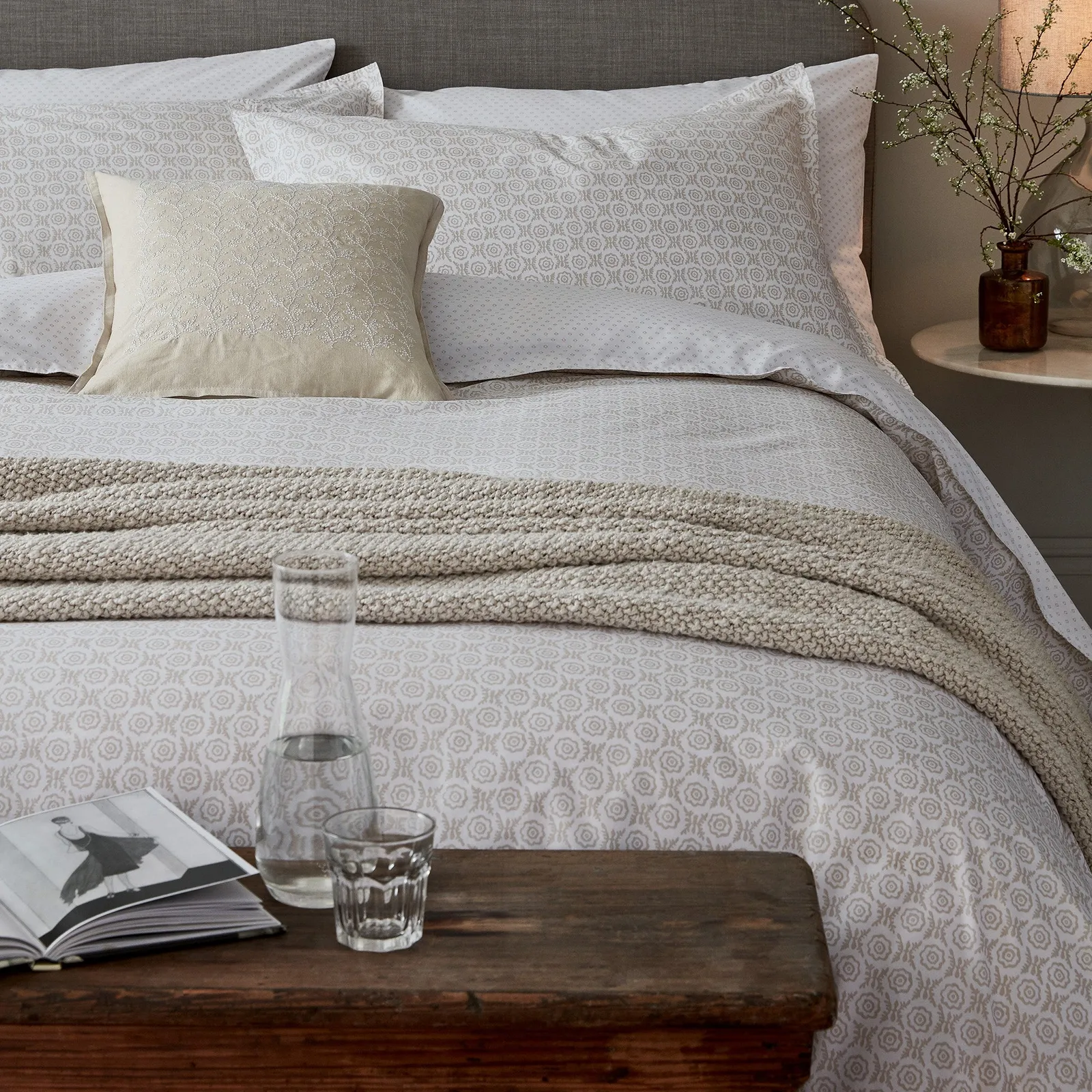 Murmur Thea Linen Throw Brown
