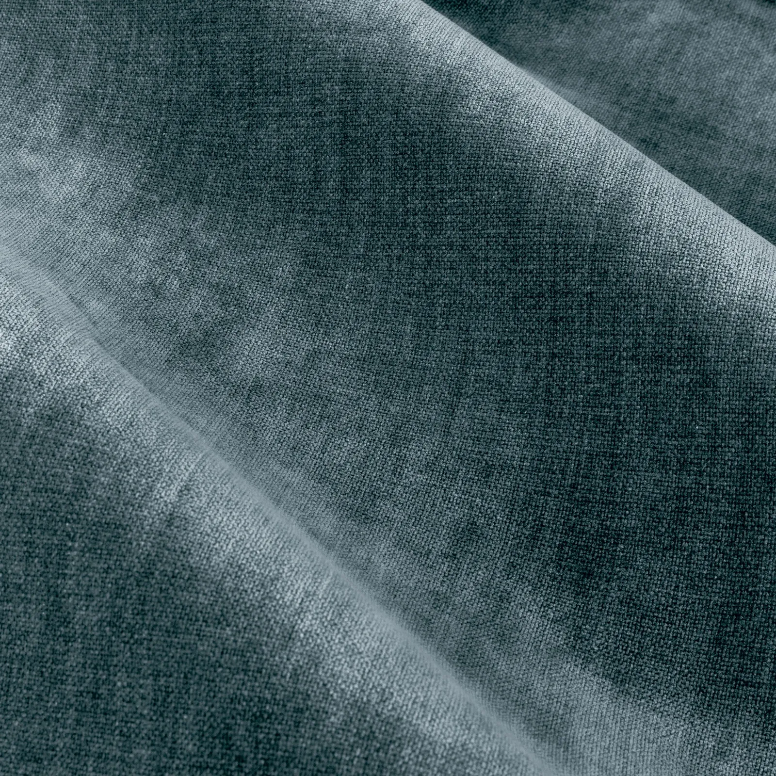 Yard Heavy Chenille Velvet Room Darkening Pencil Pleat Curtain Pair in Blue 4