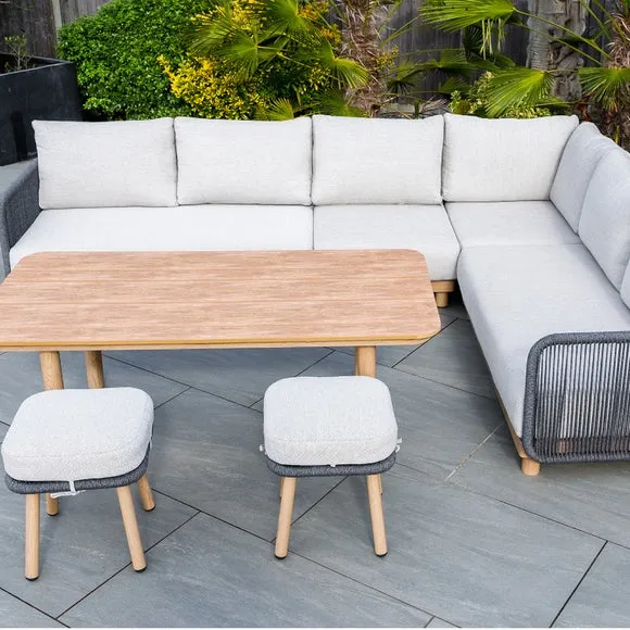 Norfolk Leisure Buxton Rope Weave 2 Seat Corner Set 5