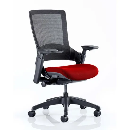Molet Black Back Office Chair With Bergamot Cherry Seat