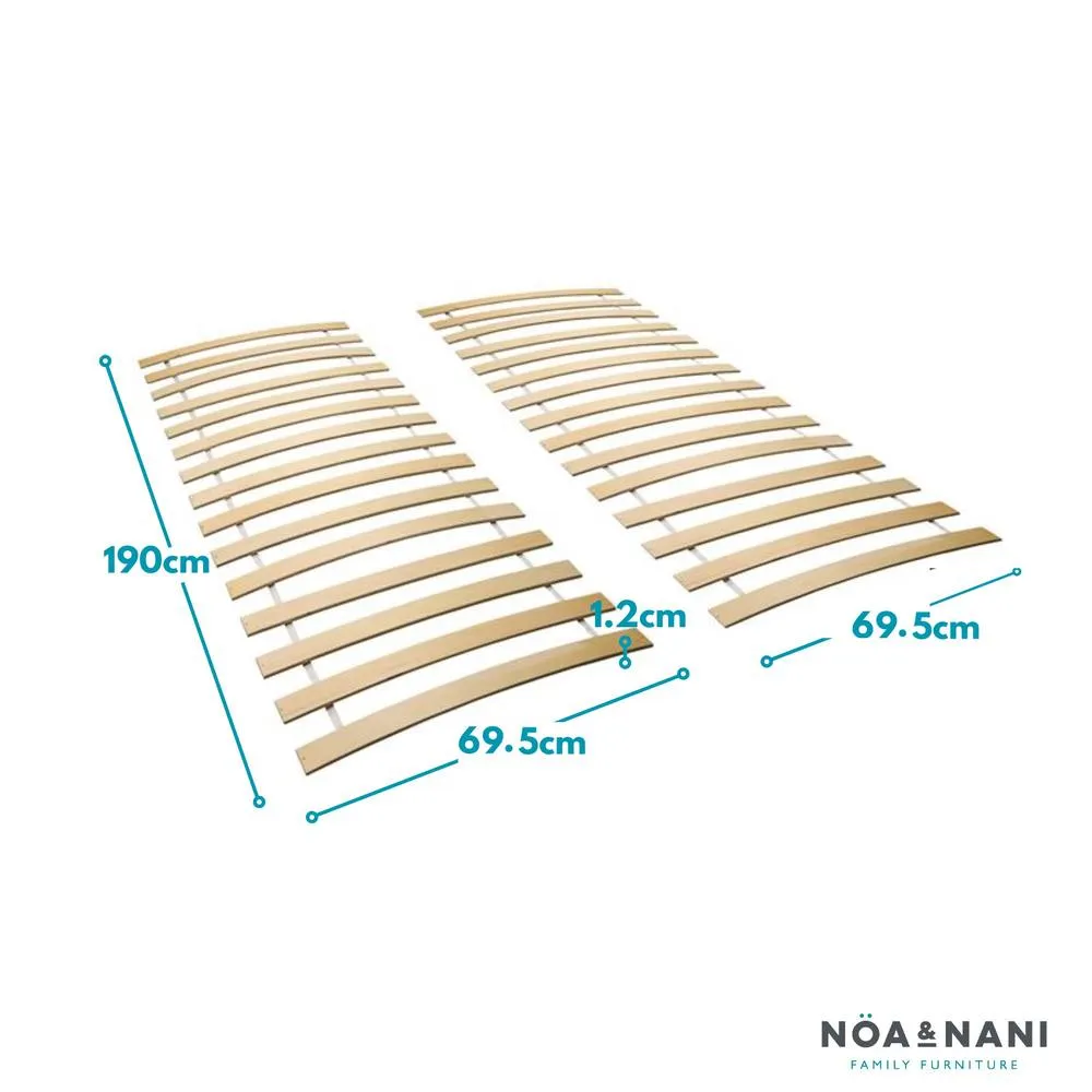 Nöa and Nani Wooden Slats for Double Bedframe in Brown 3