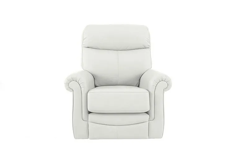 Avon Leather Lift and Rise Recliner Armchair - Oxford Chalk