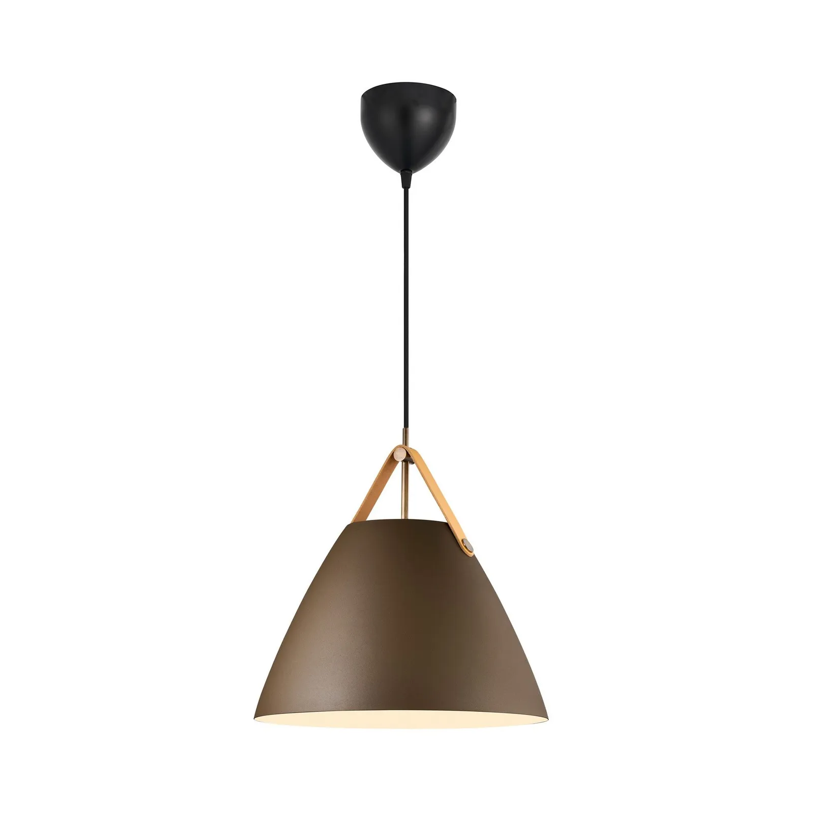 Nordlux Strap Pendant Light Beige Metal Dining Room E27 Mains 36cm