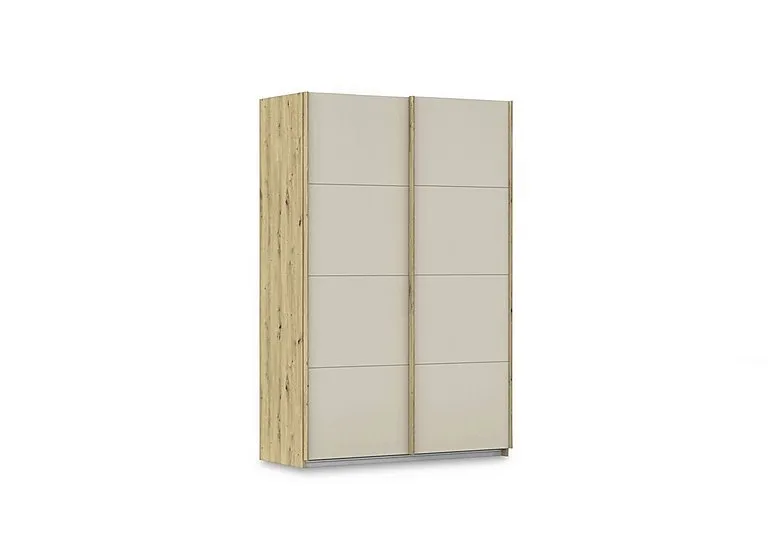 Freja 136cm 2 Door Sliding Decor Wardrobe