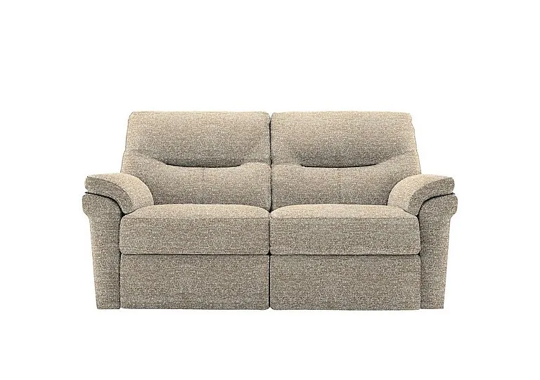 Seattle 2 Seater Fabric Power Recliner Sofa with Power Lumbar - Kampala Beige
