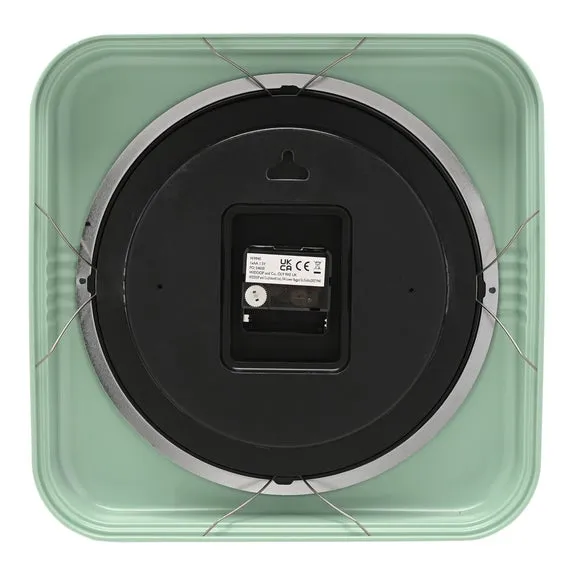 Hometime Retro Square Metal Wall Clock 4