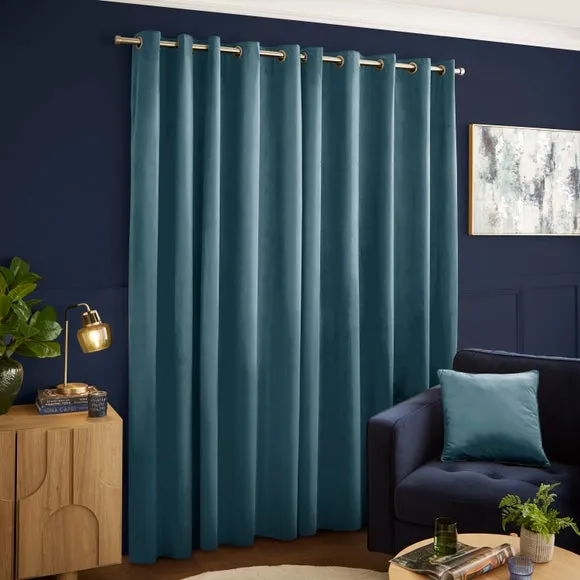 Luxe Velour Eyelet Curtains (Blackout Available) 3