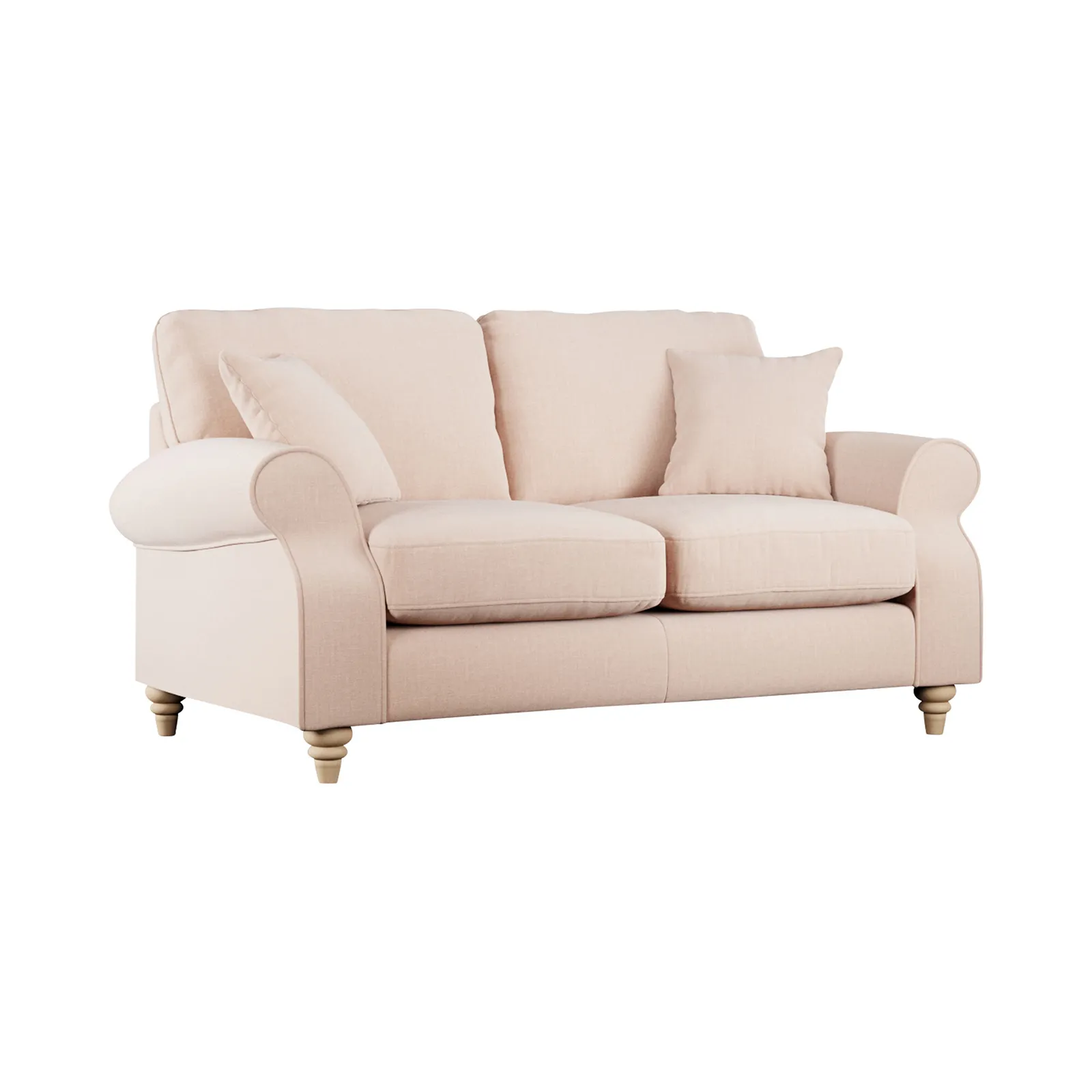 Hattie 2 Seater Sofa, Pink Fabric | Barker & Stonehouse 2