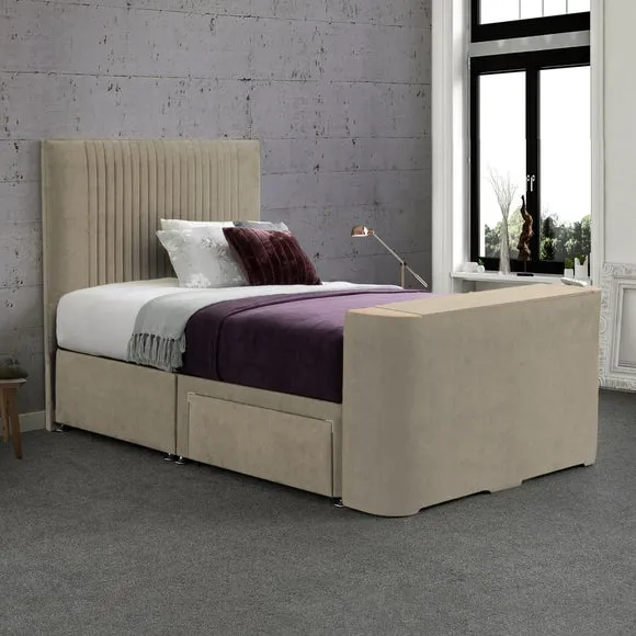 Sweet Dreams Gaia Vertical Pleated TV Bed 2