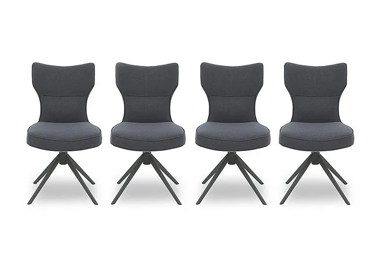 Carrera Set of 4 Swivel Dining Chairs