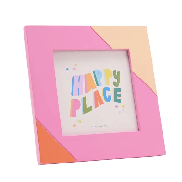 Raspberry Blossom Bold Pink Stripe Photo Frame 2