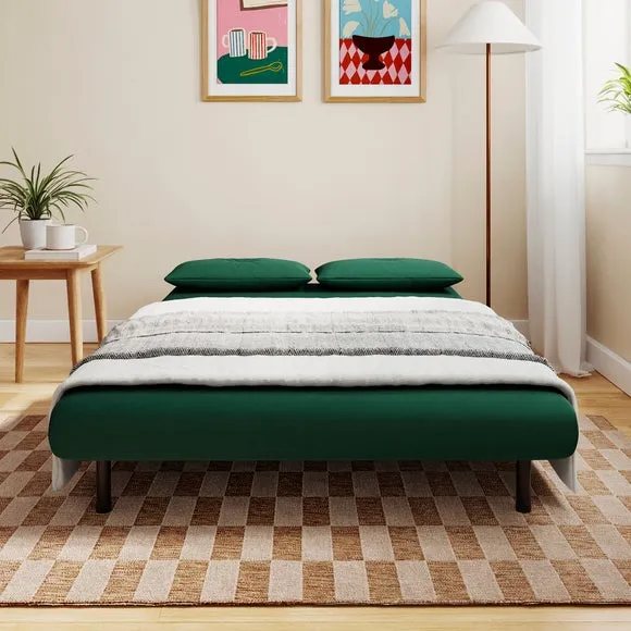 Phoebe Velvet Small Double 2 Seater Sofa Bed 2