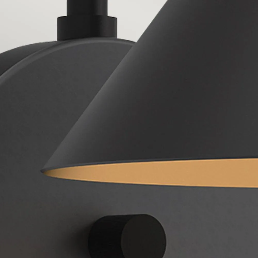 Netlighting Alora Mood Remyck Dome Wall Lamp Contemporary Matt Black 1x E27 2