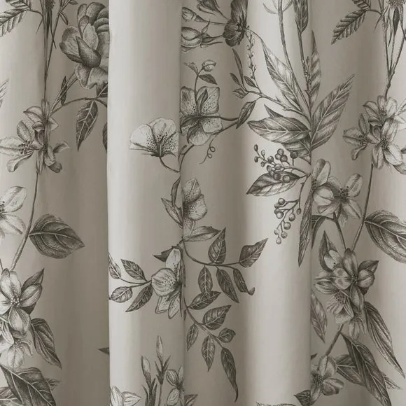 Bridget Etched Floral Blackout Eyelet Curtains 3