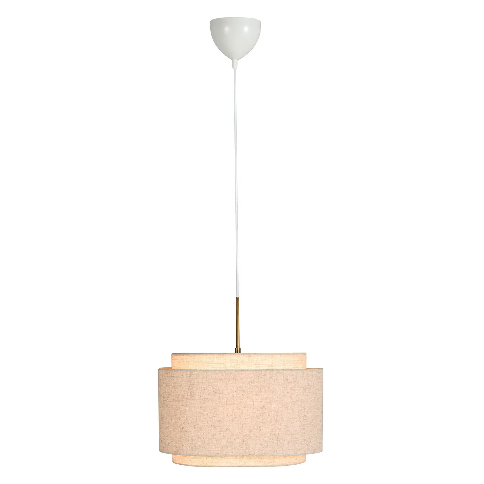 Nordlux Takai Pendant Light Beige Textile E27 Mains 45cm 2