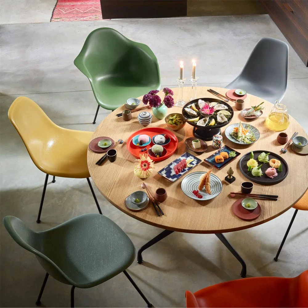 Vitra Eames DAX Armchair New Height Ice Grey Basic Dark Powder Coated Base 5