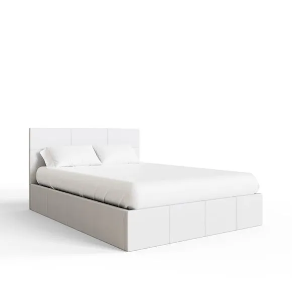 Side Lift Ottoman Bed, Faux Leather 3