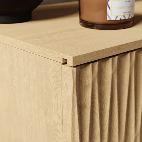 Inga Small TV Unit for TVs up to 44", Oak Effect 3