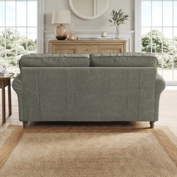 Flori Tonal Plush Chenille 2 Seater Sofa 3