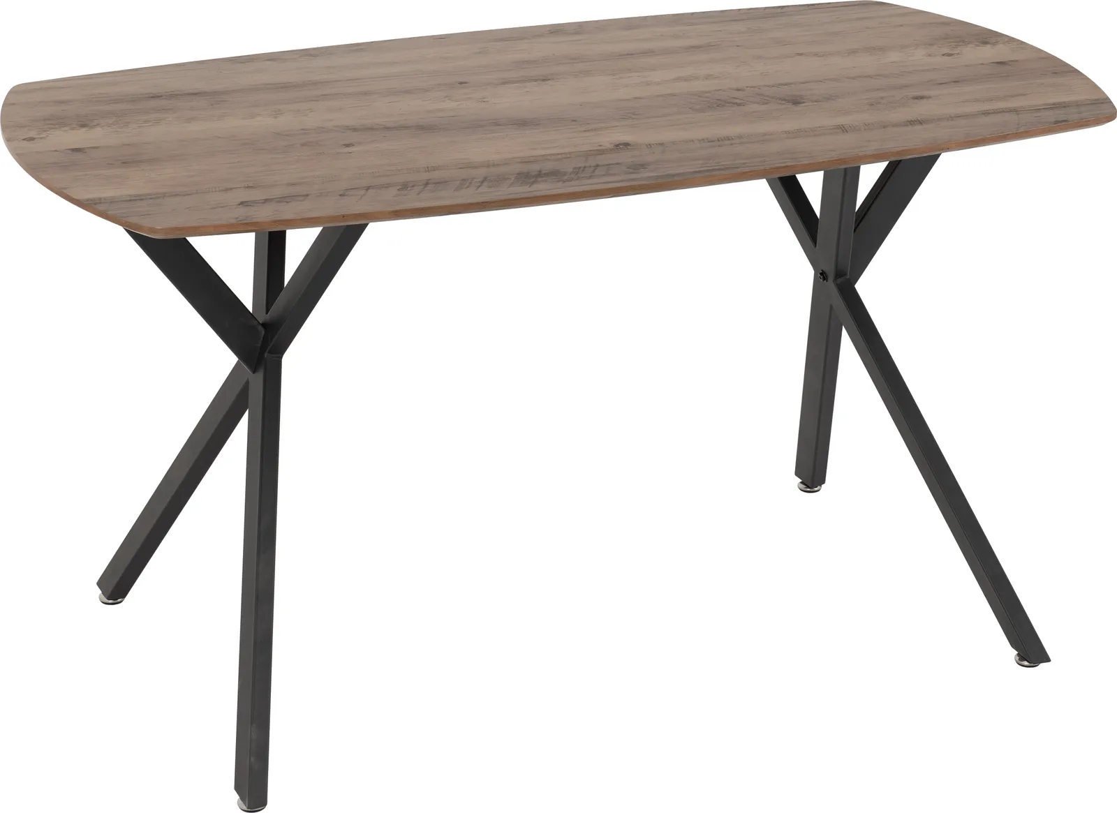 Seconique Athens Medium Oak Rectangular Dining Set with Lukas Chairs in Grey 2
