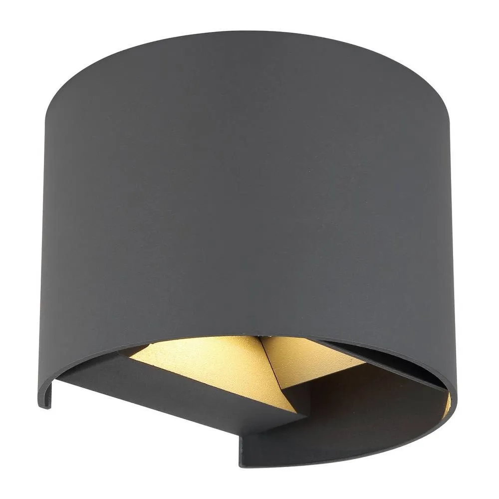 Netlighting Veronika Outdoor Up Down Wall Lamp Anthracite IP54 LED 3000K in Grey