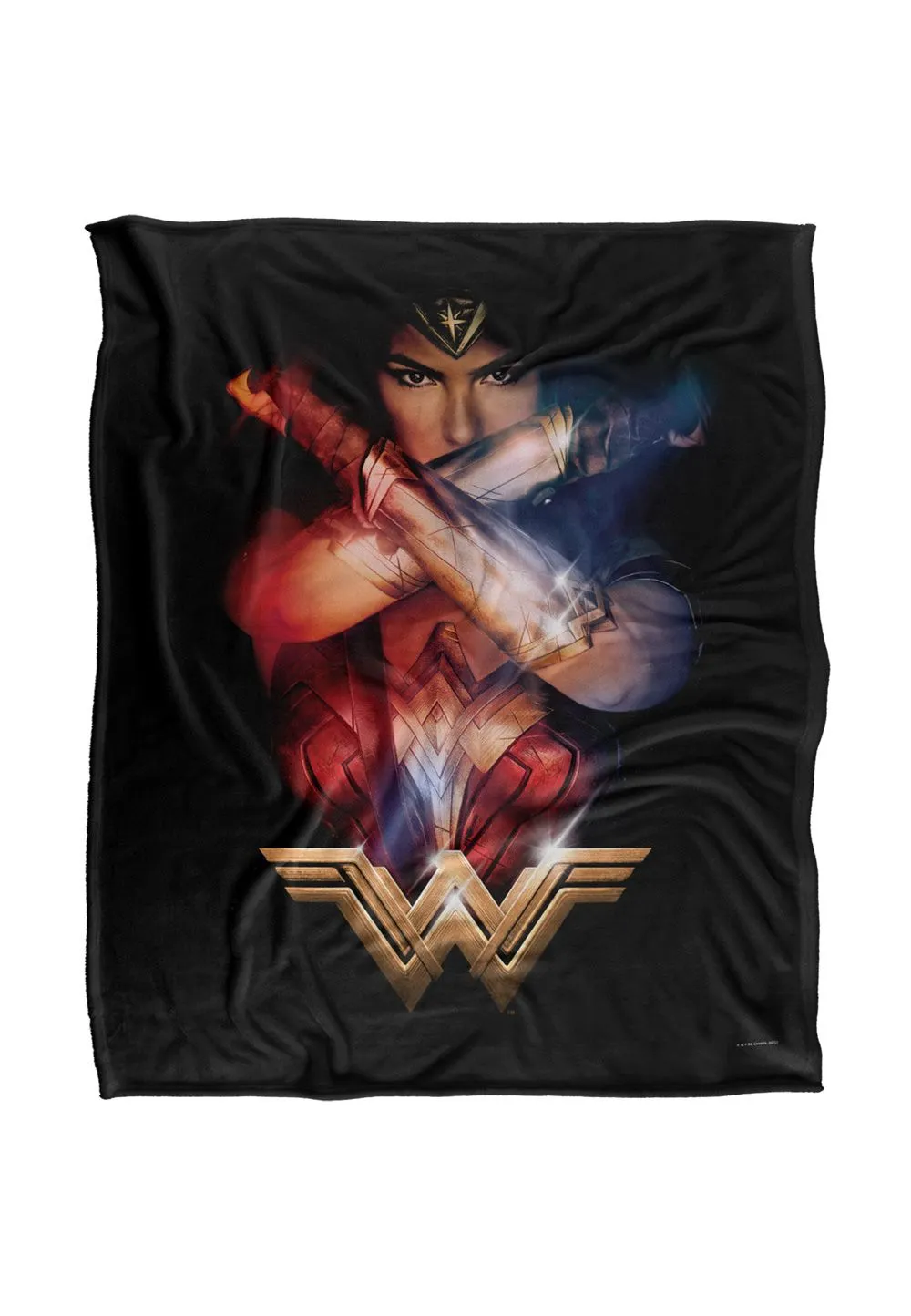 Warner Brothers Wonder Woman X Silky Touch Super Soft Throw Blanket 152 x 127 cm in White