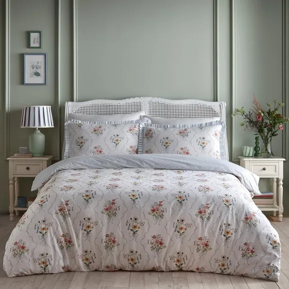 Appletree Floral Bouquet 100% Cotton Duvet Cover & Pillowcase Set 1