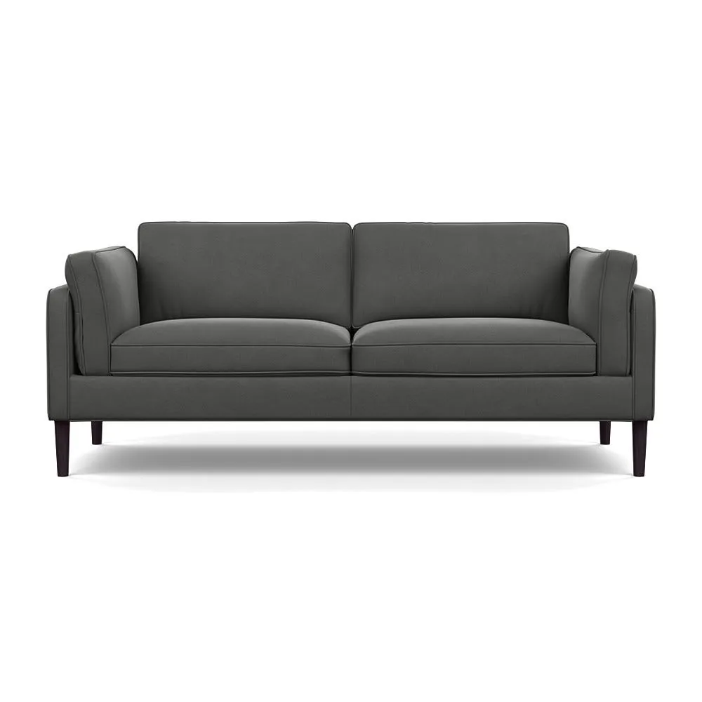Heal's Sonno 3 Seater Nobilis Velvet Dolphin Wenge Black Feet 1
