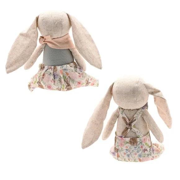 Eggstraordinary Gift Co. Set of 2 Sitting Bunny Ornaments 3