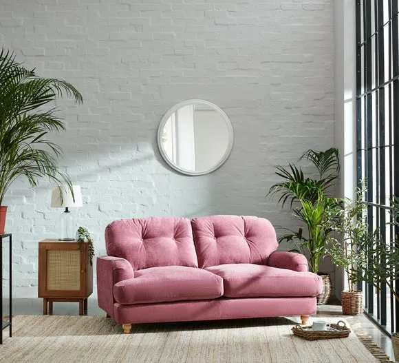 Martha Vintage Soft Chenille 2 Seater Sofa 2